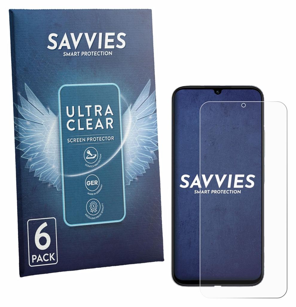 6x Für Redmi R70m 5G Schutzfolie Savvies Displayschutz Display Schutz Folie Klar Transparent