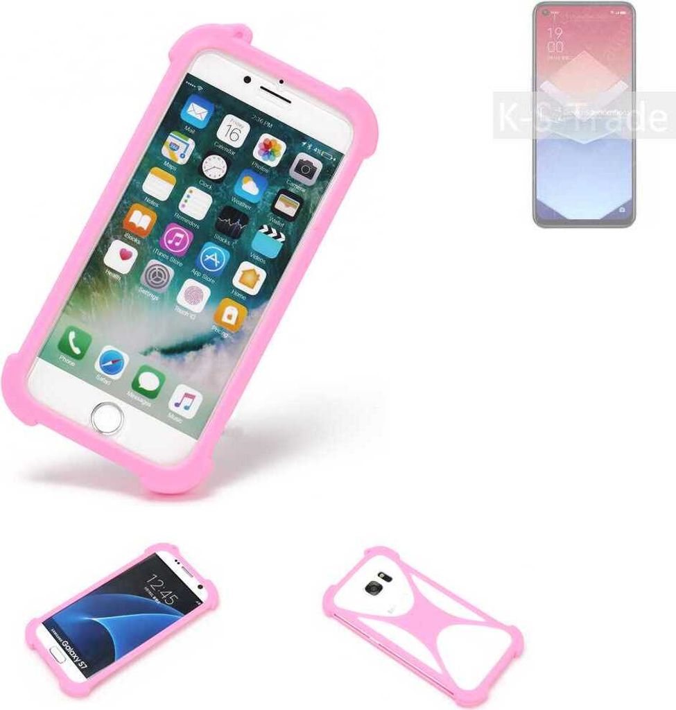 K-S-Trade Handy Hülle kompatibel mit Oppo K10x Schutz Hülle Bumper Silikon Schutz Hülle Cover Case Silikoncase Silikonbumper TPU Softcase