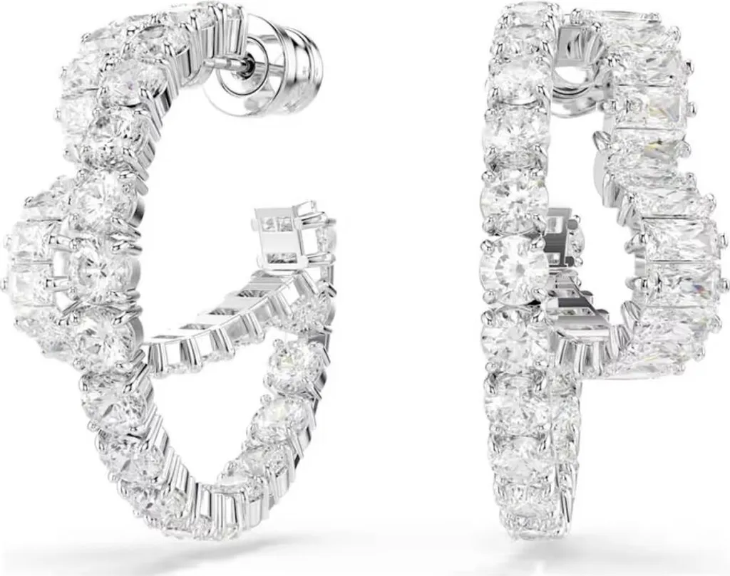 Porte-manteau Swarovski argenté 5705748 avec cristaux taillés étincelants