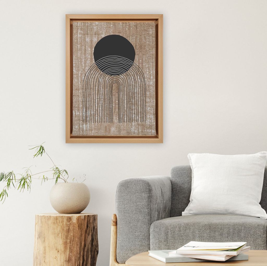 Wallity, LNJ81795638343- LEA3323, Bunt, Leinwandbilder, 66 x 96 cm, 100% Jute