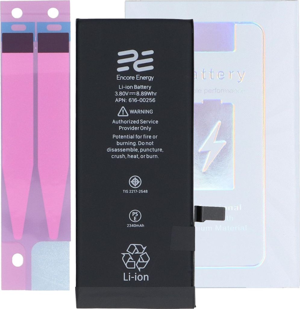 Encore Energy Akku für Apple iPhone 7 616-00256 8.89Wh 3.8V 2340mAh