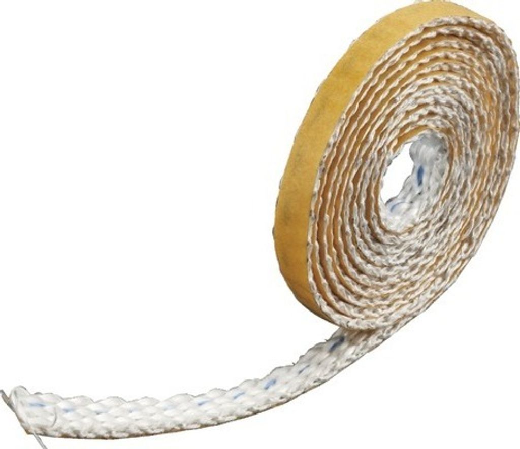 ISO-Glasband weiß einseitig selbstkl.