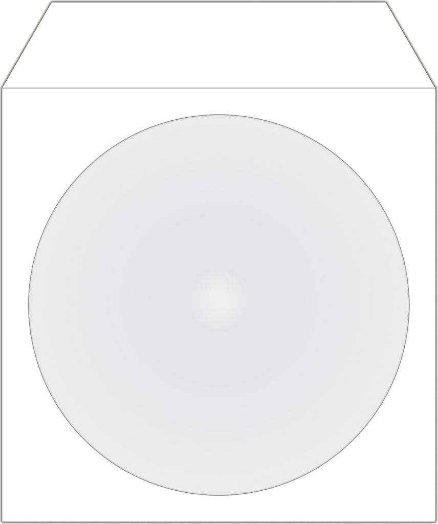 Media Range CD/DVD Hülle BOX162 mF sk Papier weiß 100 Produktbild 