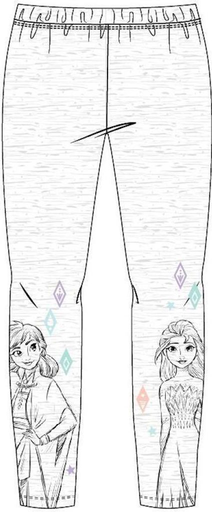 Elsa Leggings für Mädchen – grau & violett | grau,122