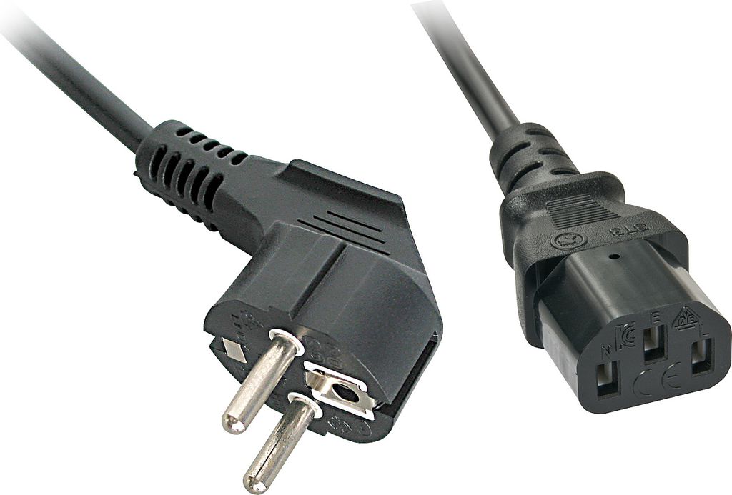 Lindy 30334 Stromkabel Schwarz 0,7 m Netzstecker Typ A IEC C13