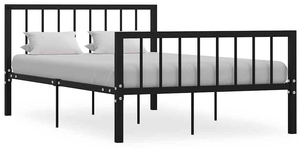 vidaXL Postelový rošt černý kov 120x200 cm Obrázek produktu 