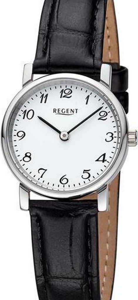 Regent Damen Uhr Lederarmband Leder Armbanduhr Analog schwarz URF1561
