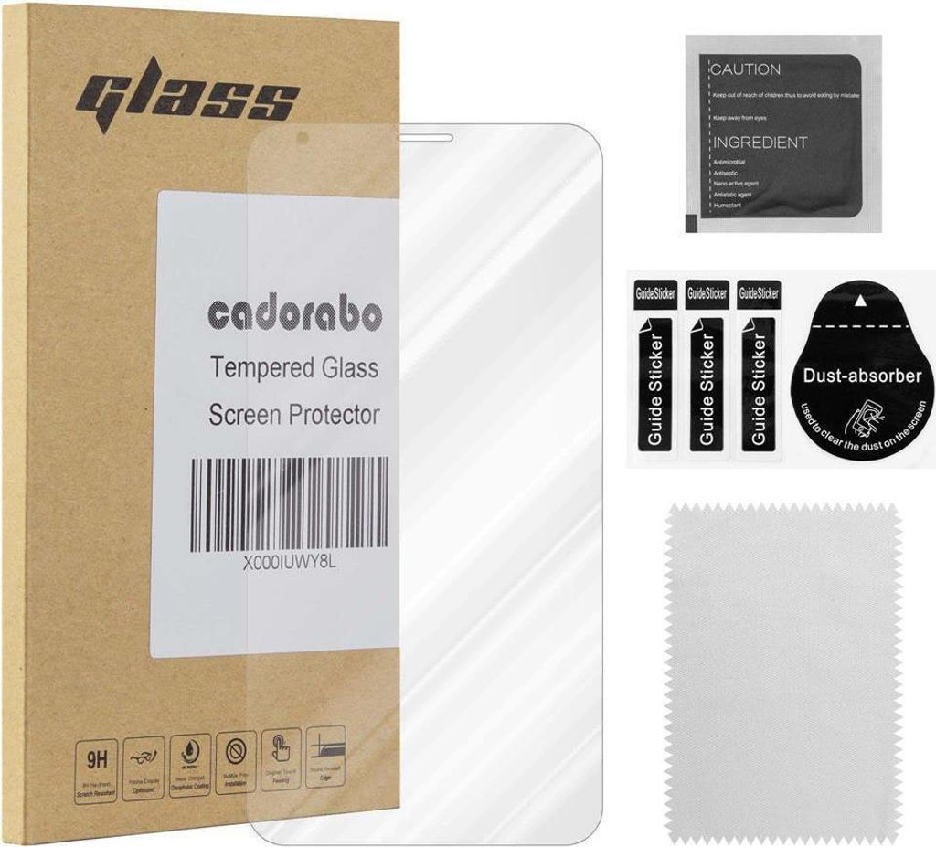 Cadorabo Panzer Folie für LG V30 / V30+ / V30S / V30S+ Schutzfolie in Transparent Gehärtetes Tempered Display-Schutzglas