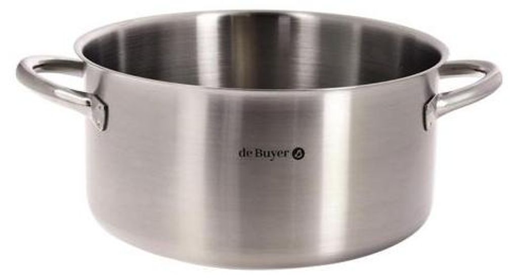 De Buyer Prim'appety 3505.28 Kochtopf, Edelstahl, 28 cm Durchmesser, Induktionsherd-geeignet