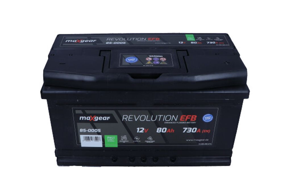 MAXGEAR REVOLUTION Starterbatterie 12V 80Ah 730 740A/EN LB4 Batterie