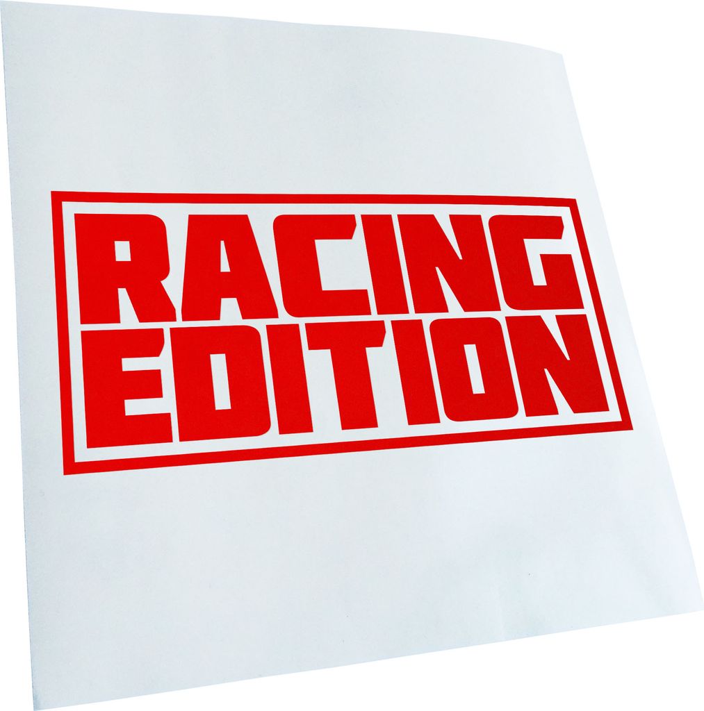 Kiwistar - Autoaufkleber - Racing Edition V2 - Rot - 40x18cm - Aufkleber für Auto, Laptop, Fahrrad, LKW, Motorrad mehrfarbig JDM Decal Racing