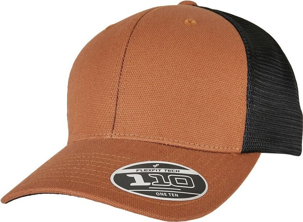 Flexfit - "110" Trucker Cap Strukturiert für Herren/Damen Uni RW8905 (Einheitsgröße) (Toffee /Schwarz)