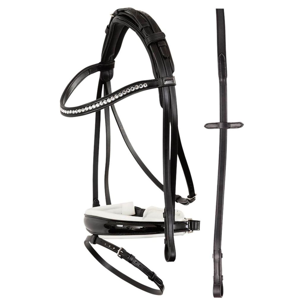 ANKY Trense ATH22002 Trensenzaum Schwarz/Weiß Full