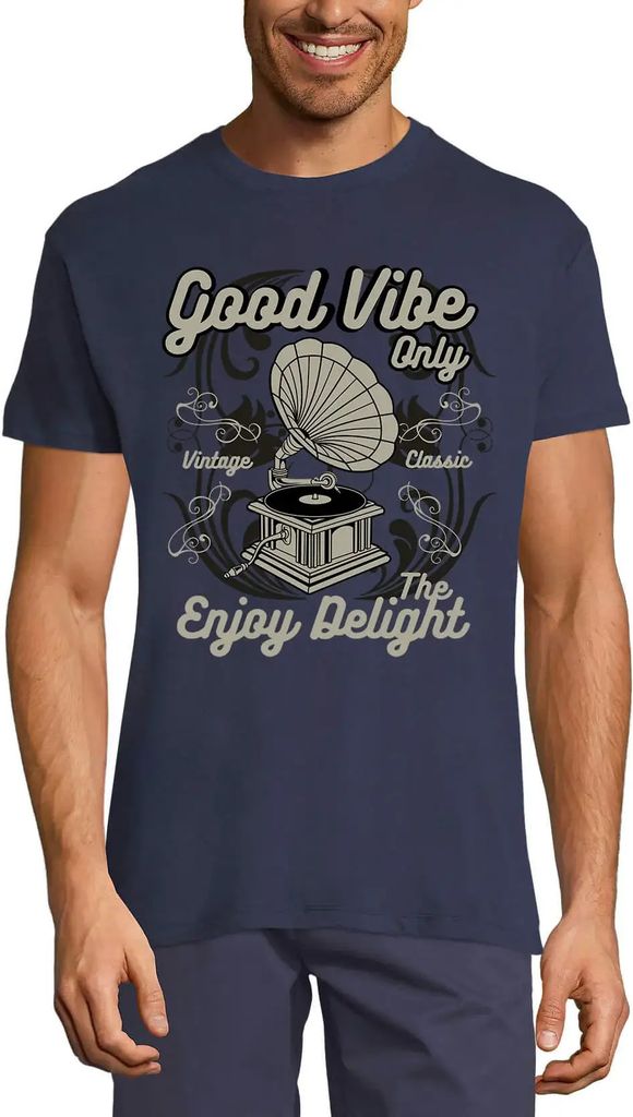 Herren Grafik T-Shirt Nur gute Stimmung - Vintage-Klassiker – Good Vibe Only - Vintage Classic – Öko-Verantwortlich Vintage Jahrgang Kurzarm L...