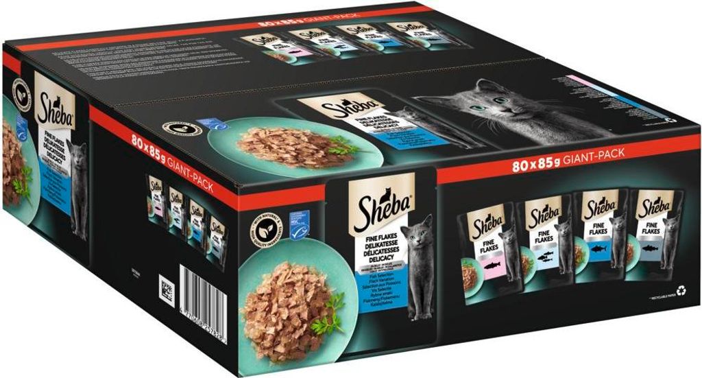 SHEBA® Portionsbeutel Delikatesse in Gelee Fisch Variation Produktbild 