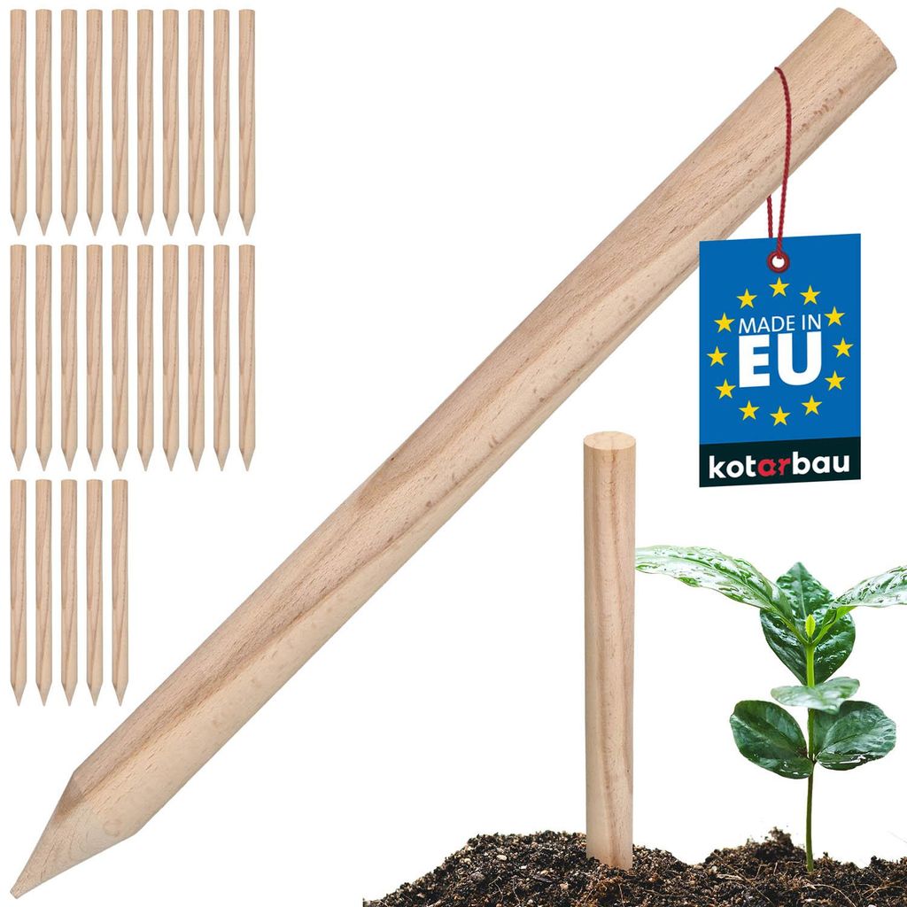 KOTARBAU® 25er Set Pflanzstäbe 40cm Tomaten & Gurken Produktbild 