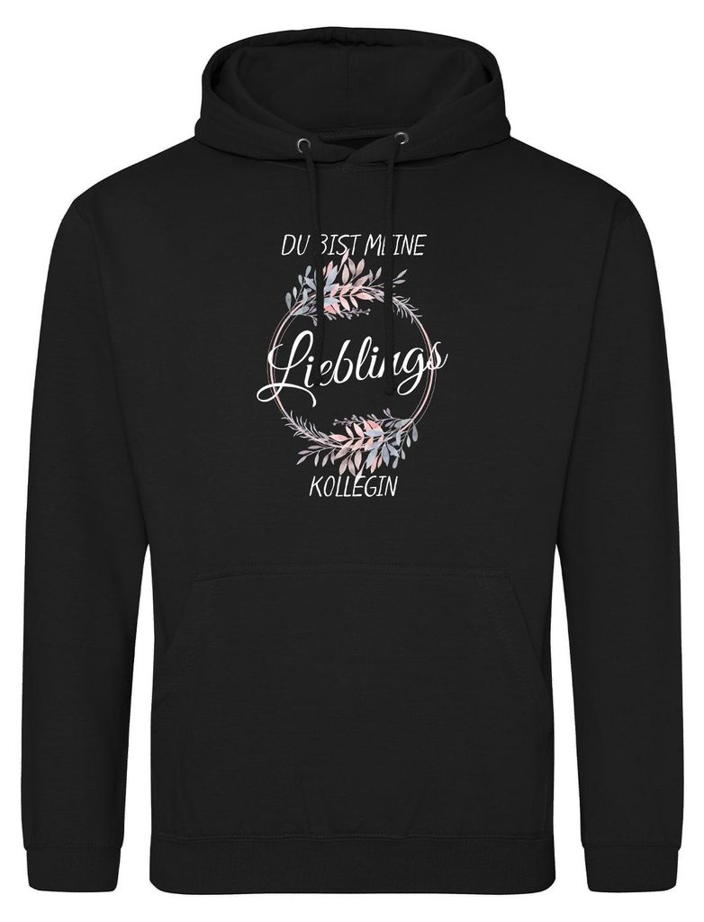 Huuraa Uni Hoodie Du Bist Lieblings Kollegin M Deep Black Vegan Sweatshirt Geschenkidee