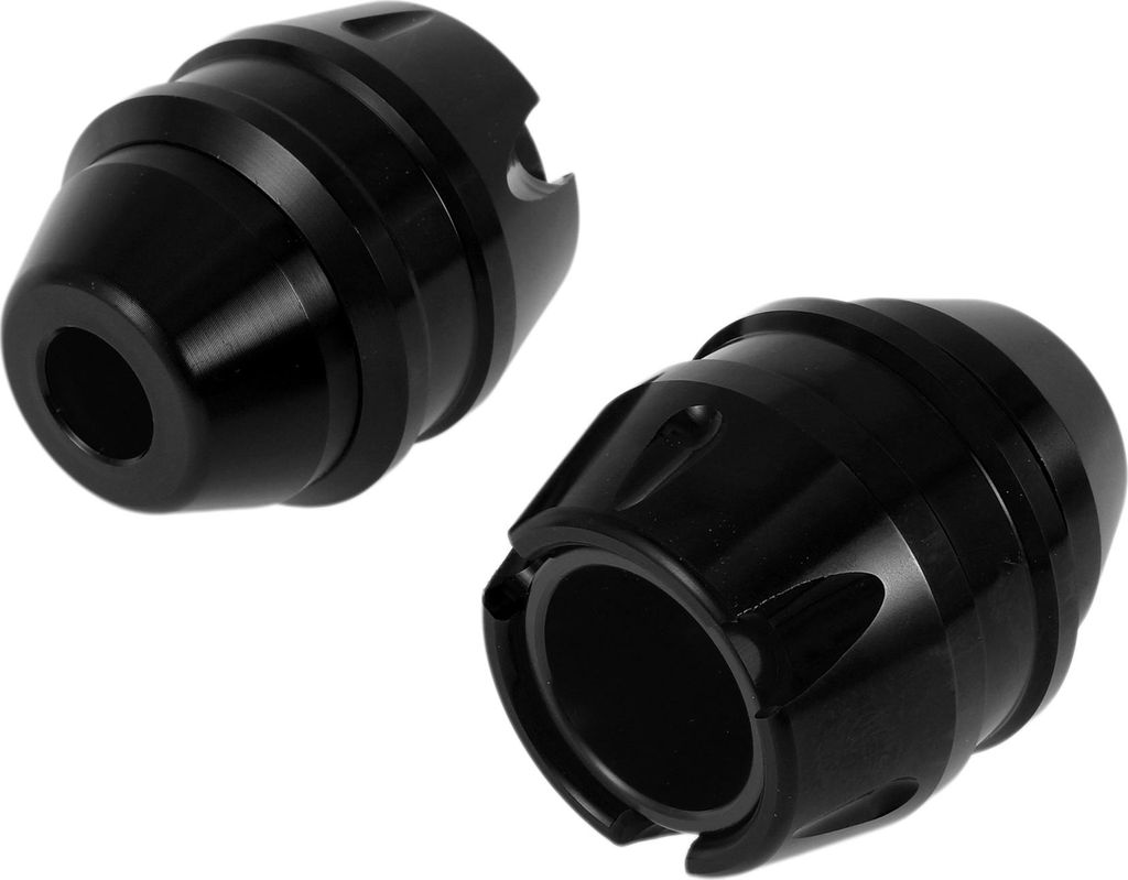16mm Motorrad Slider Rahmen Aluminiumlegierung Rad Verkleidung Schutz Crash Pad Schutzbügel 53mm 63mm Schwarz 2 Stück