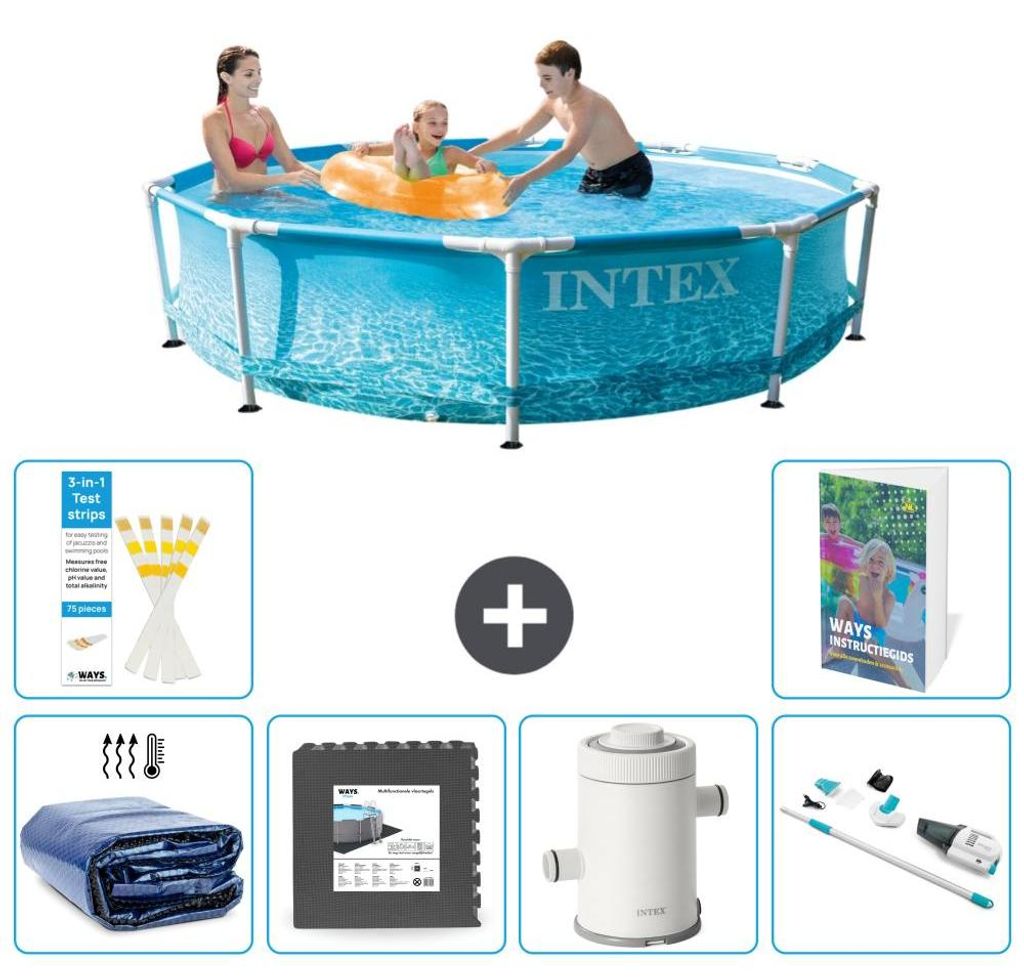 Frame Pool Rund - 305x76 cm - 7-teilig S141