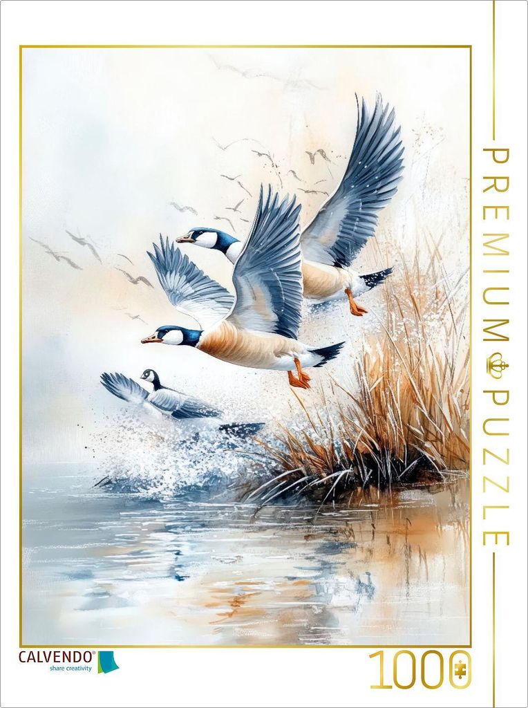 CALVENDO Puzzle Gänse | 1000 Teile Lege-Größe 64x48cm Foto-Puzzle für glückliche Stunden