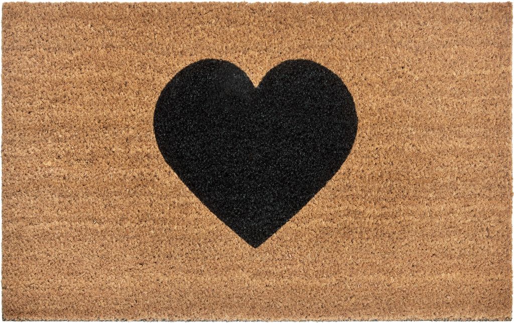 Hanse Home Mix Mats Fußmatte Kokos Black Heart