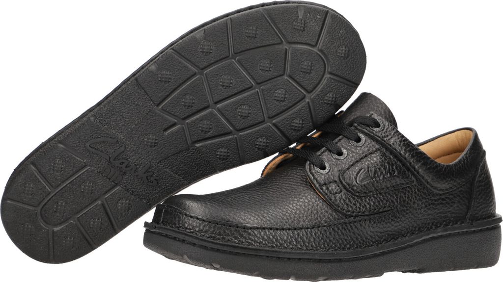 Clarks Nature Ii - Schwarz Glattleder Größe: 42.5 Normal Produktbild 16