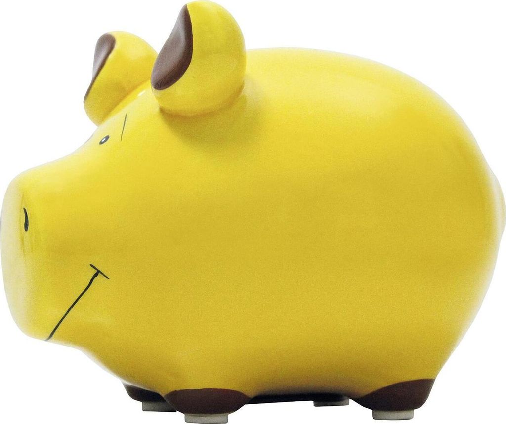 KCG-DAS MARKENSCHWEIN KCG Sparschwein gelb 12x10cm 408661