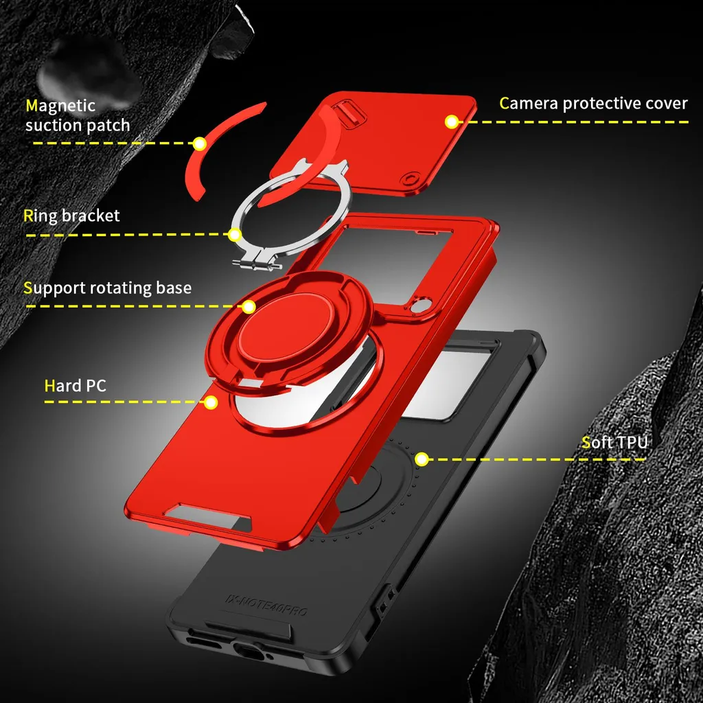 Custodia Rossa Infinix Note 40 Pro: Stile Urban e Sicurezza Pro - 3