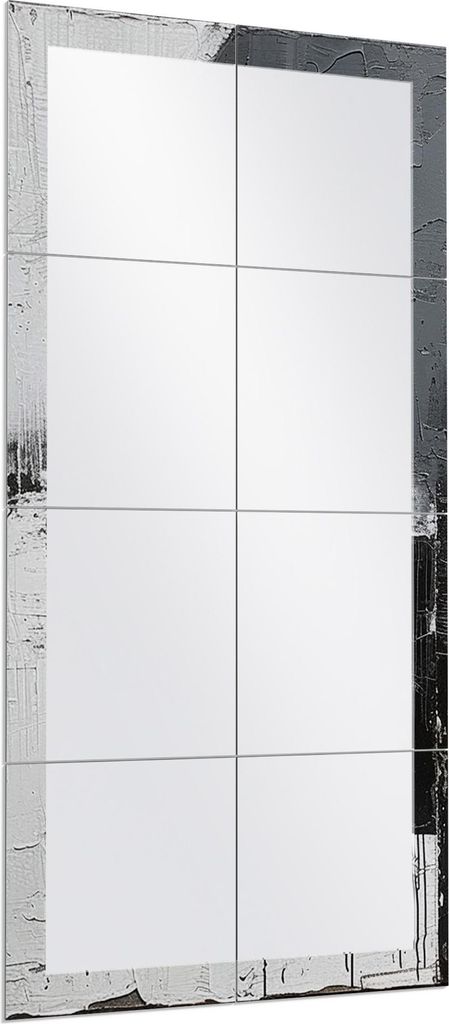 DEQORI Wandspiegel Puzzle 60x120 cm 'Fragmentierte Stille' Spiegel Ganzkörperspiegel