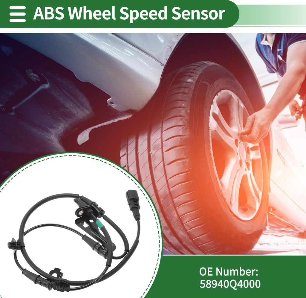 ABS Radgeschwindigkeitssensor ABS Sensor Antiblockiersystem Sensor Nr.58940Q4000 für Kia Niro EV 2019-2022 1 Stück Vorne Rechts