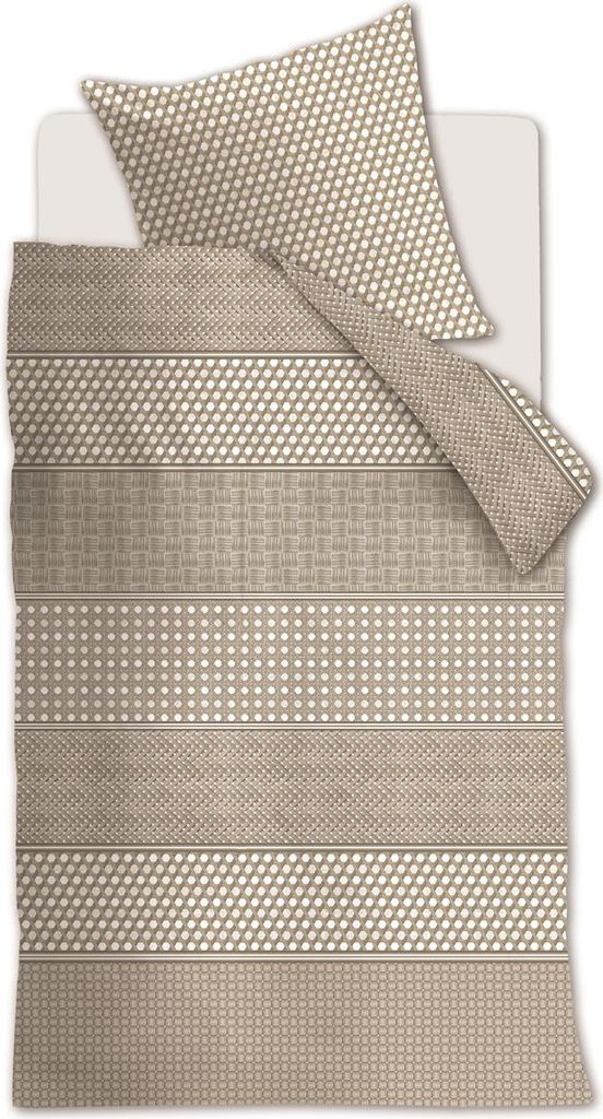 Rivièra Maison Bettwäsche Rattana_Natural_DE_UV_155x220 155 x 220 cm + 1x 80 x 80 cm 1 Bettbezug, 1 Kissenbezug