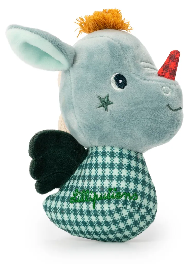 Hochet sensoriel Joe le dragon Lilliputiens pour l'éveil de bébé