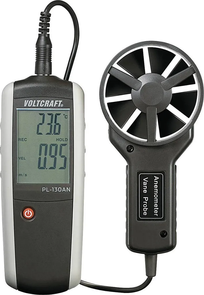 Anemometro Voltcraft PL-130 AN Misuratore Flusso Aria e Temperatura