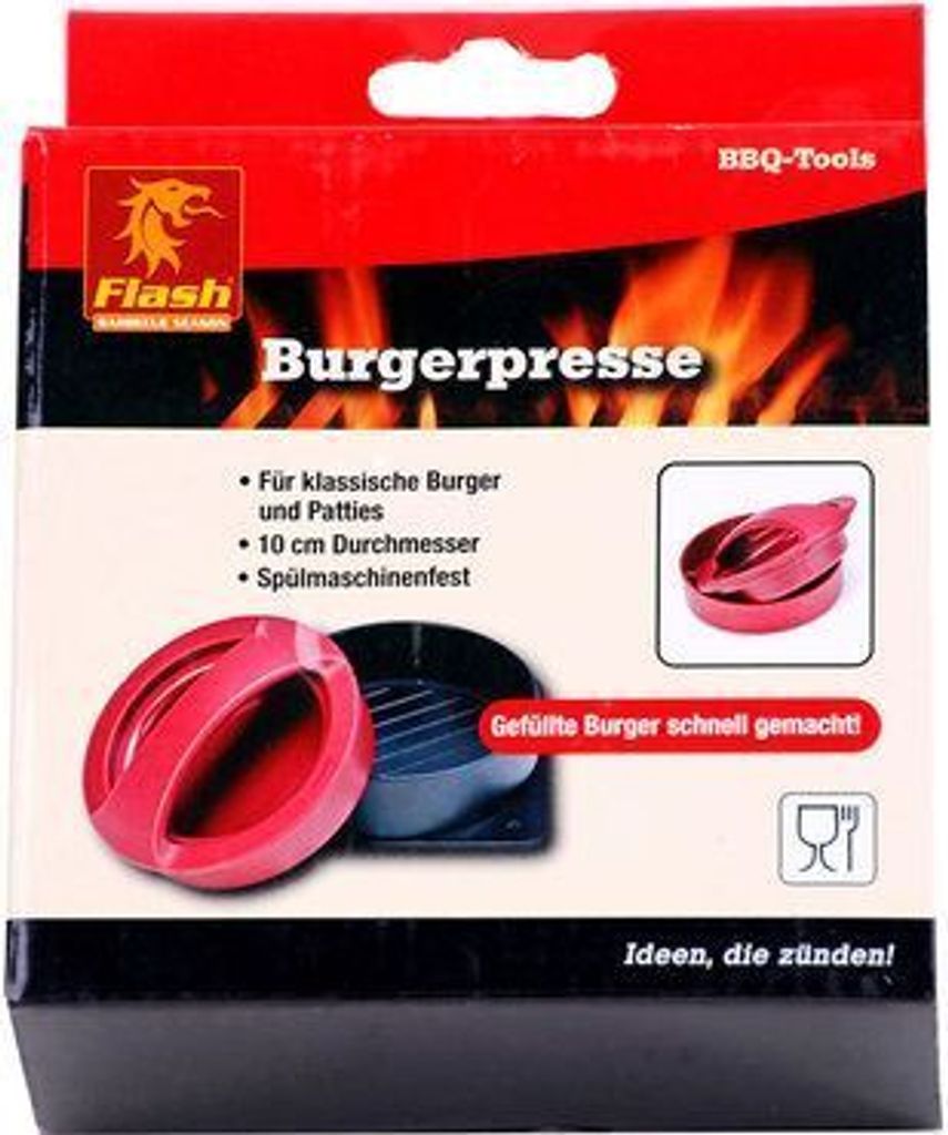 Flash Burgerpresse für gefüllte Burger-Patties Hamburger-Presse Patty-Former