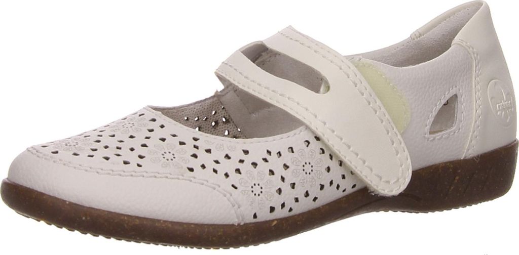 Rieker Spangenschuhe in weiss/weiss kombi, Gr. 39 Produktbild 