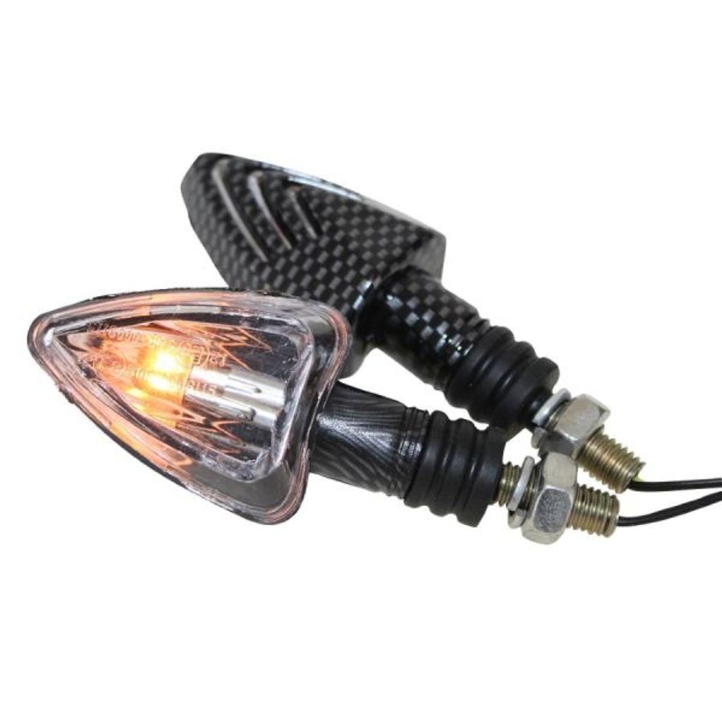 Motorrad Mini Blinker Lennon carbon klar E- Produktbild 