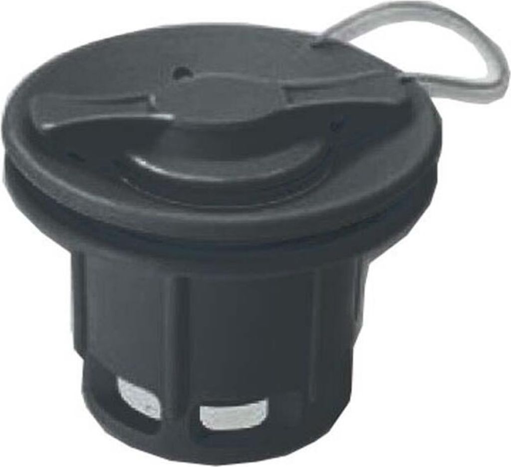 Schlauchbootventil, Halkey Roberts Type für Honwave, Plastimo & Quicksilver Ø 35 mm, Schwarz