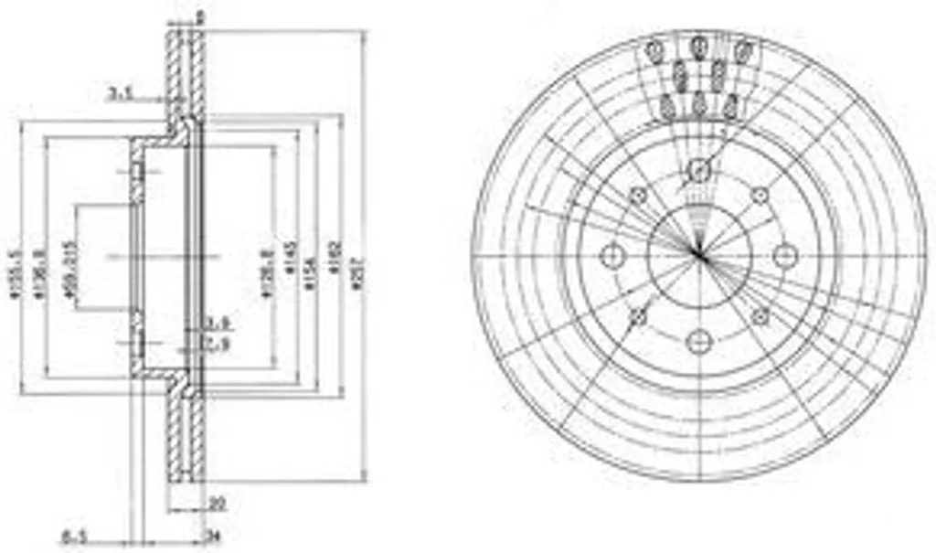 Jeu de disques de frein avant Dr!ve+ DP1010.11.0728 - Spécial Fiat