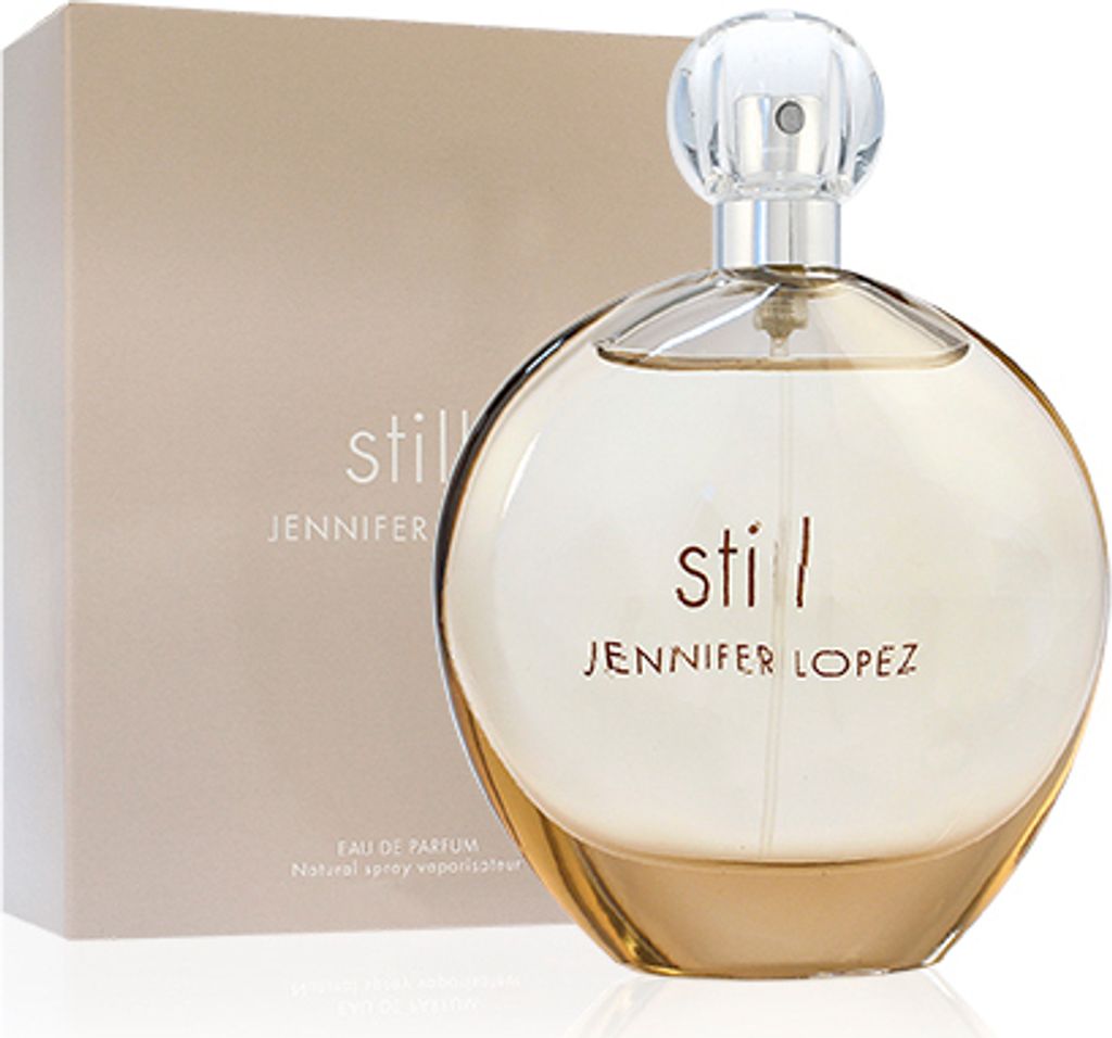 A perfume bottle and its box are displayed on a white background.