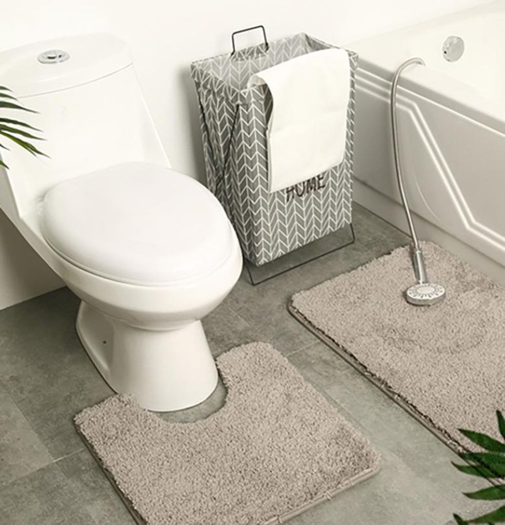 Badezimmerteppiche Badematten-Set für Badezimmer 2-teilig