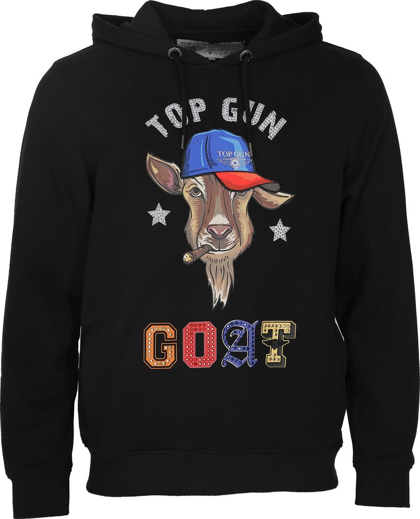 Top Gun Hoodie TG22026 Herren black S