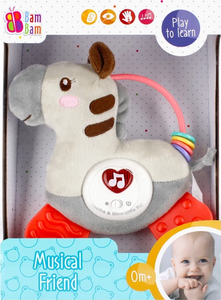 Jouet interactif Zèbre musical BamBam 0m+ avec mélodies et sons