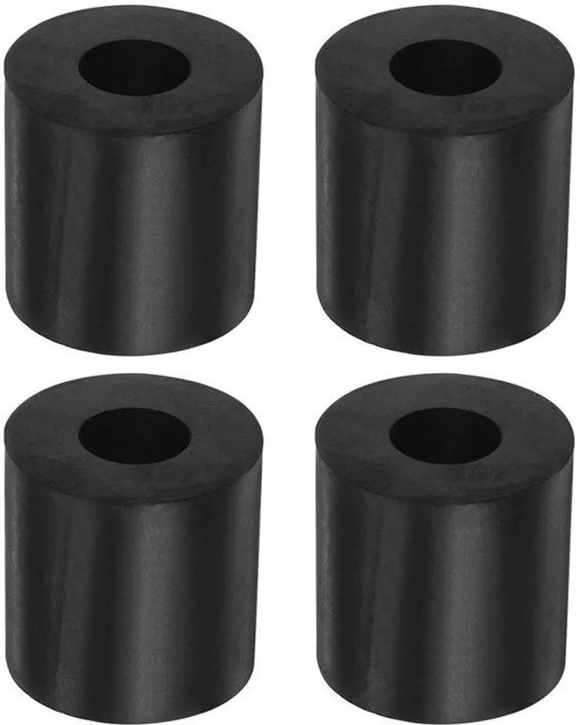 Amortisseur en caoutchouc noir Ø 1,57 pouce lot de 4 pour mobilier
