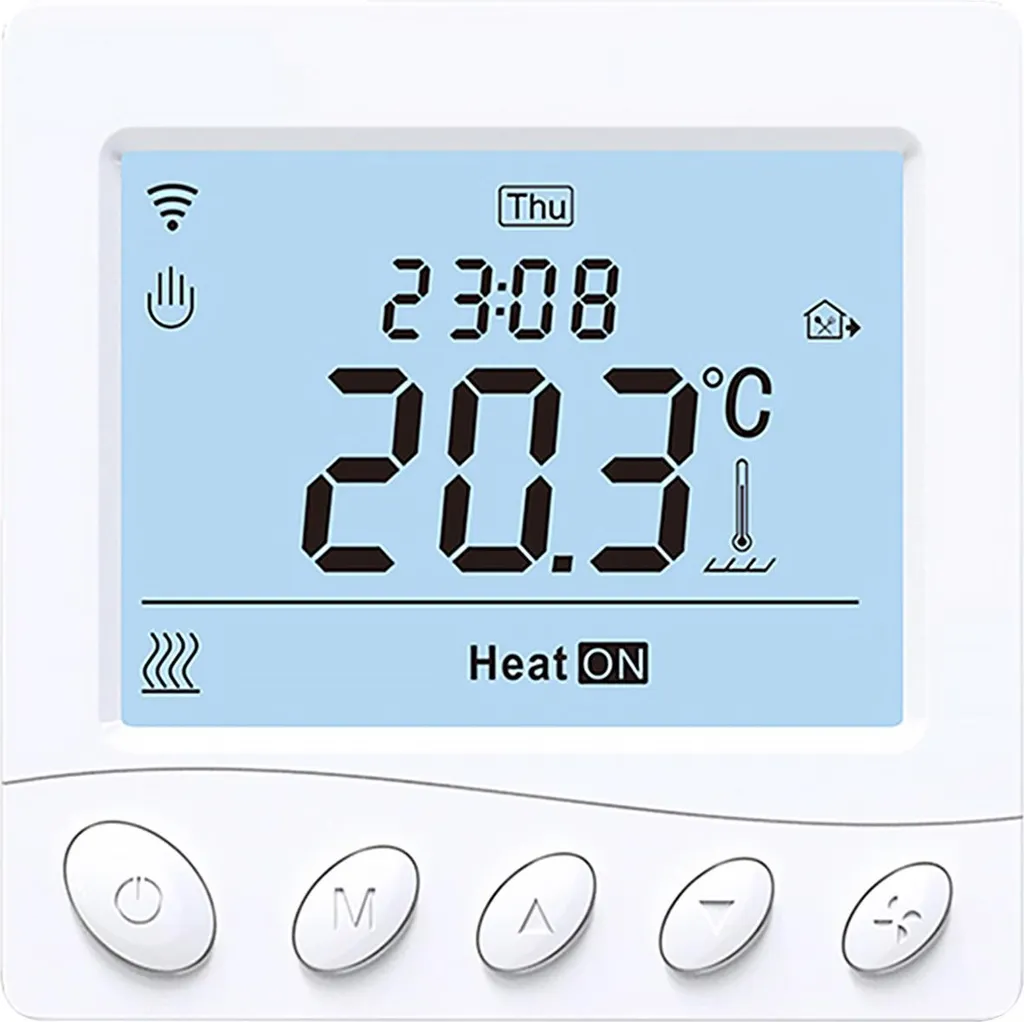 Thermostat Intelligent Mural Programmable WiFi pour Chauffage Sol 16A - 2