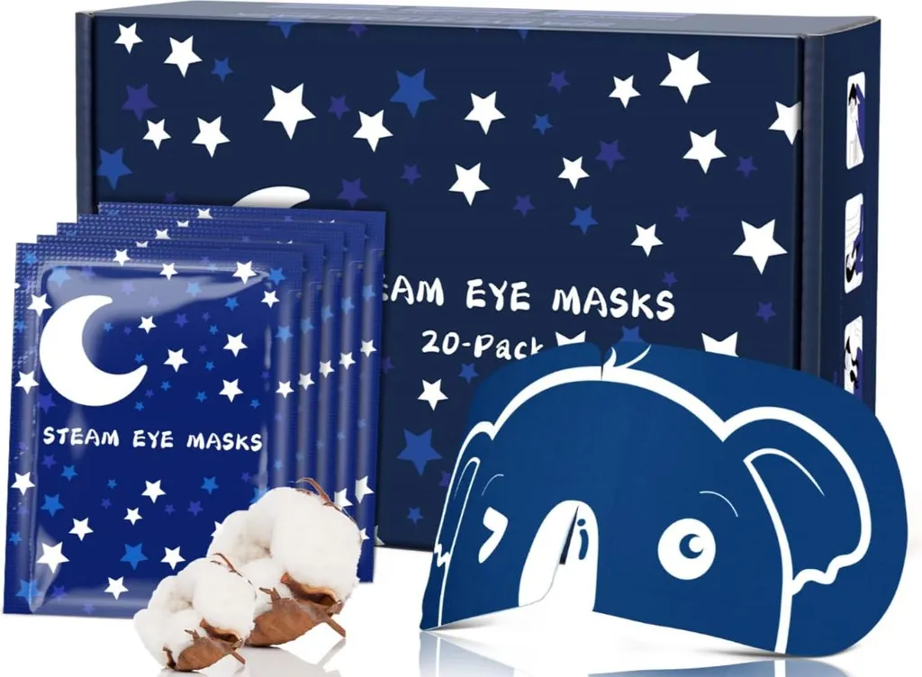 Masque pour les yeux chauffant x20 - Soin vapeur contre la fatigue