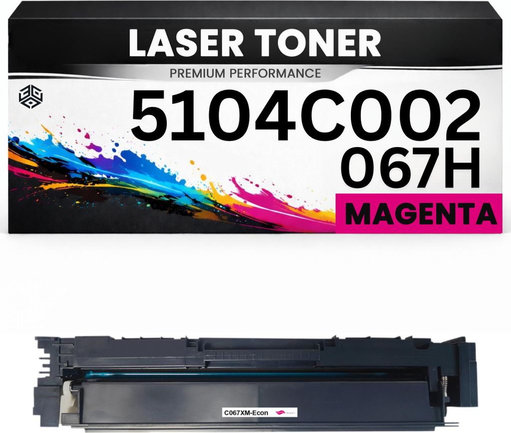 2 x Toner Cartridge 067H / 5104C002 Magenta für Canon Premium Alternative imageClass LBP633Cdw/632Cdw/631Cw MF651Cw/653Cdw/654Cdw/655Cdw LBP632Cdw