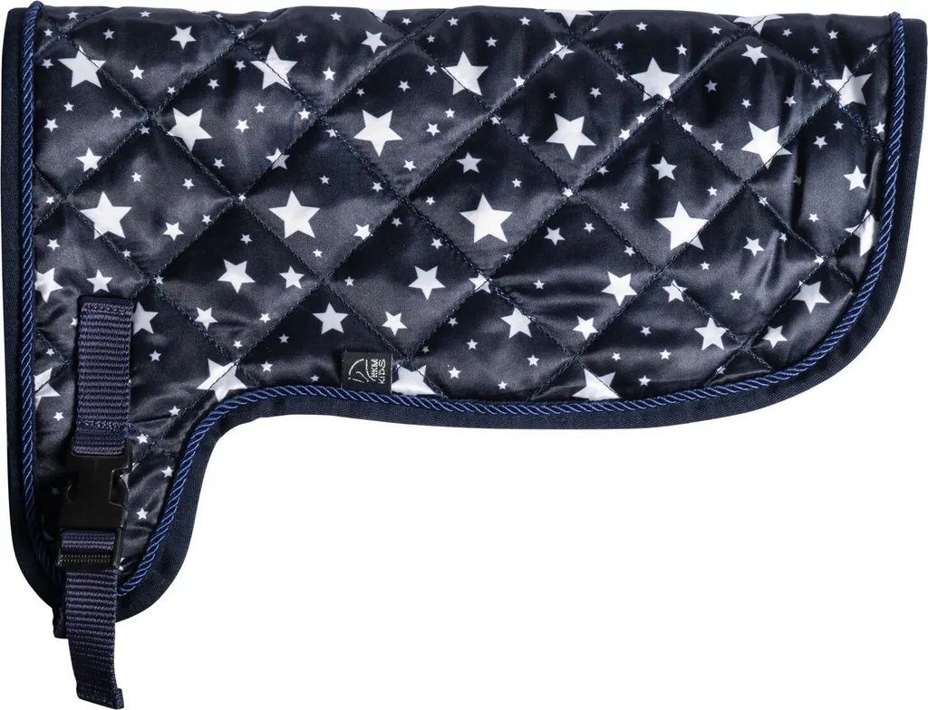 Accessoire Hobby Horsing : Couverture HKM Kids Navy Étoiles pour Enfant