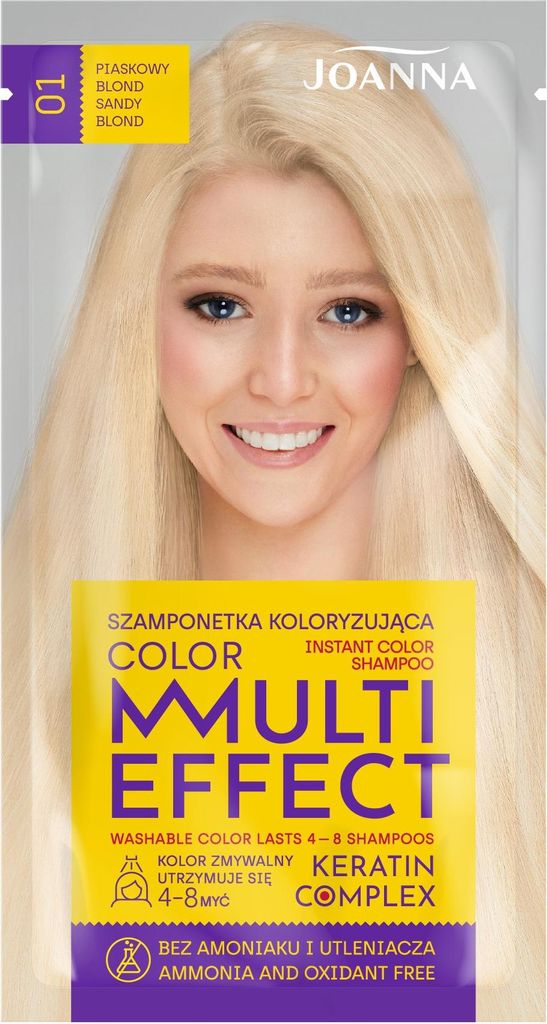 Joanna Multi Effect Color Keratin Complex Shampoo - 01 Produktbild 