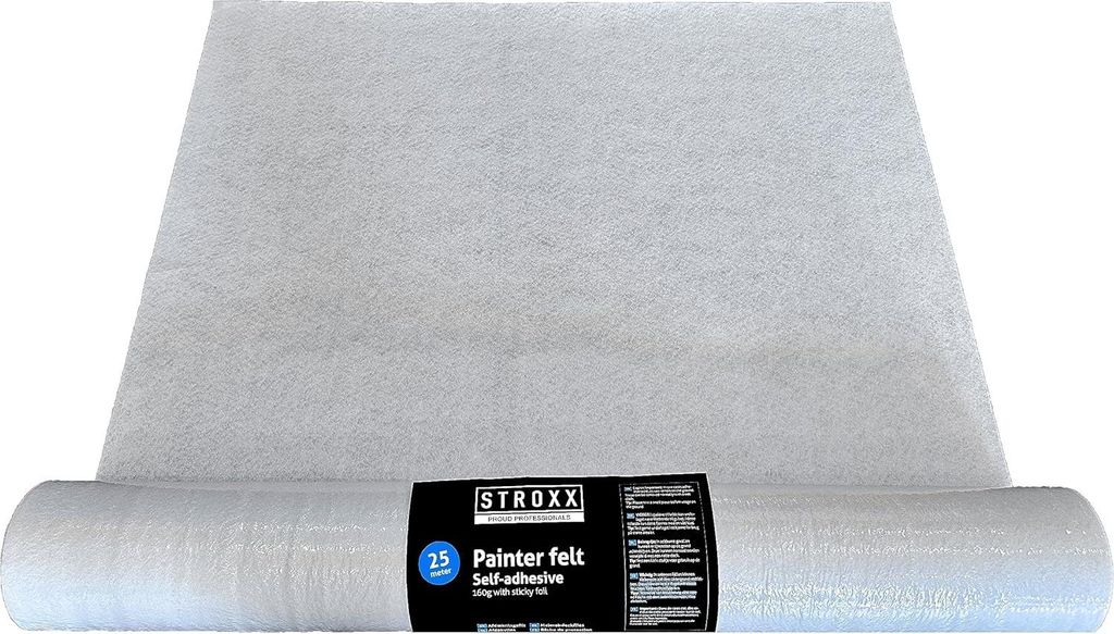 STROXX Abdeckvlies selbstklebend – 25 m x 1 m weiß für Produktbild 