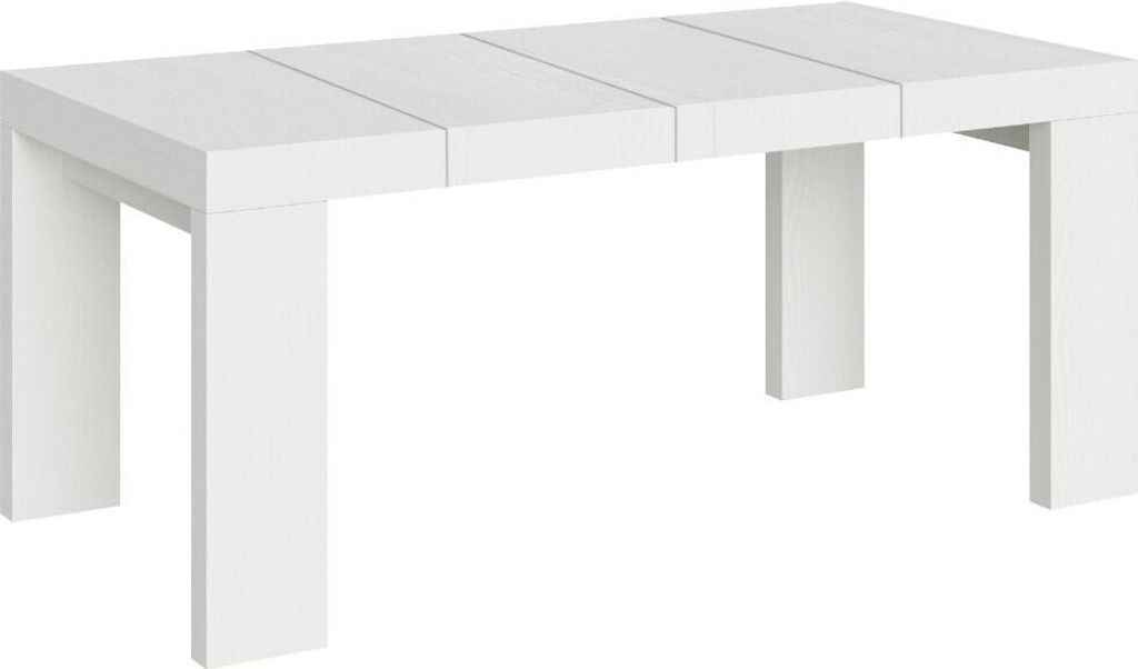 Roxell Premium Ausziehtisch 140/244x90 cm Esche weiß